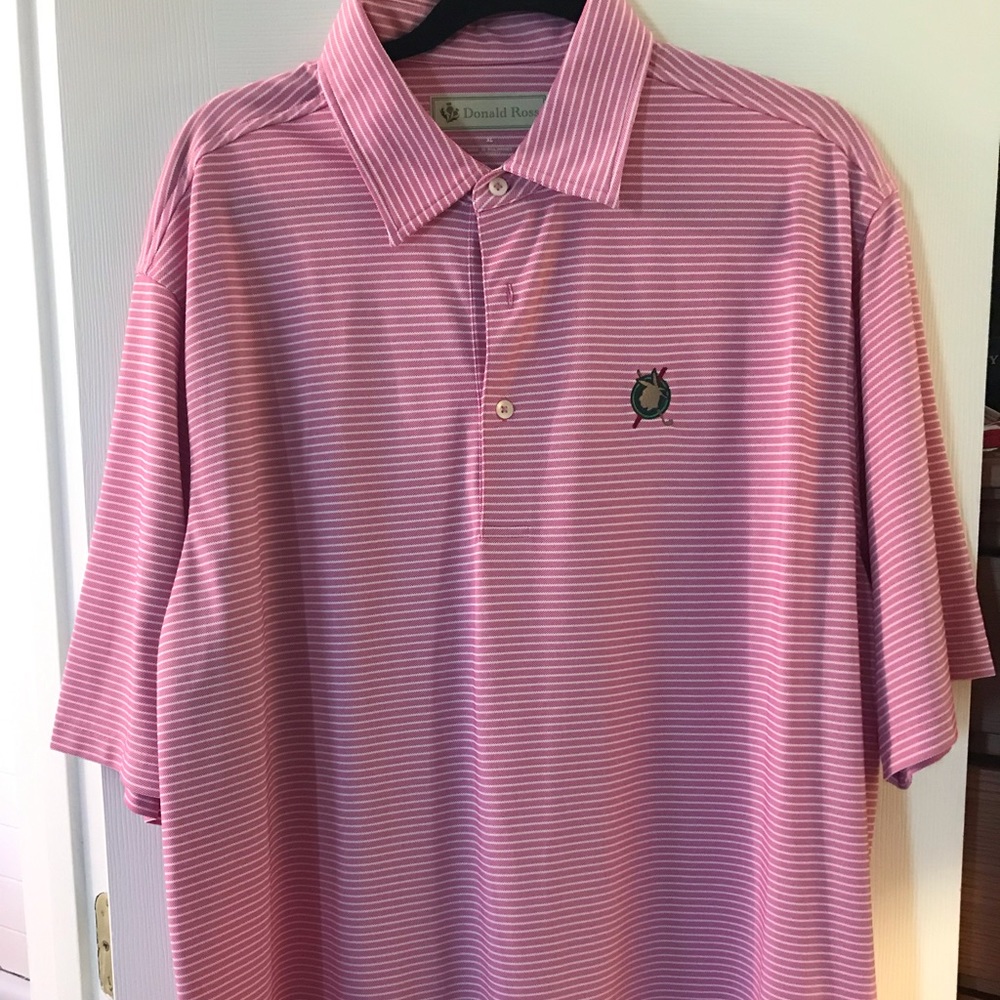 Donald Ross men’s pink golf shirt